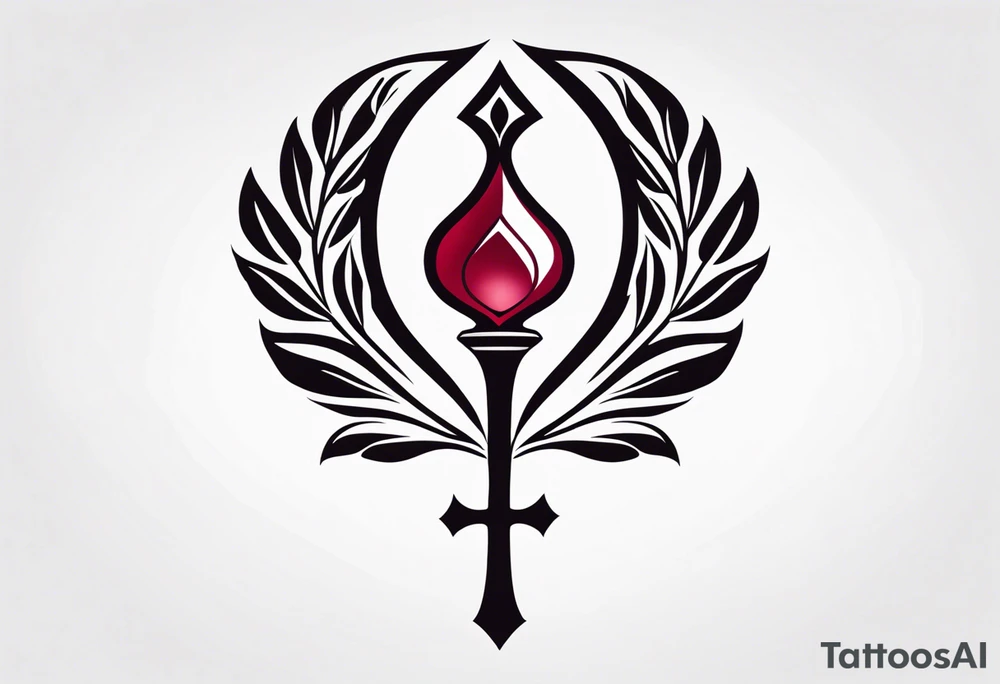 strength, small, nuanced, pomegranate, elegant, armenian, ankh, long tattoo idea