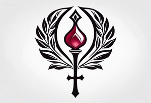strength, small, nuanced, pomegranate, elegant, armenian, ankh, long tattoo idea