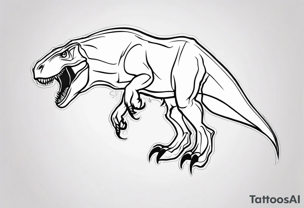 T REX tattoo idea