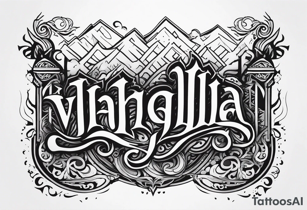 Valhalla mist fog tattoo idea