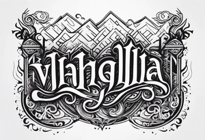 Valhalla mist fog tattoo idea
