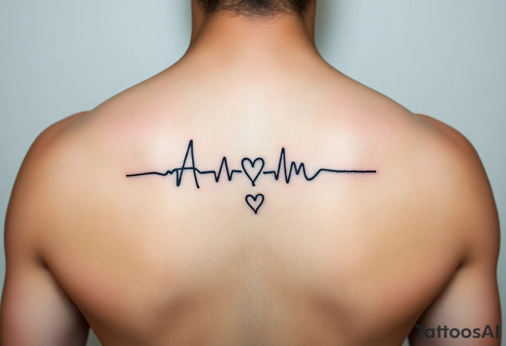 Name Aria to be written like a ECG with a little black heart at the end
Minimal tattoo for wrist tattoo idea