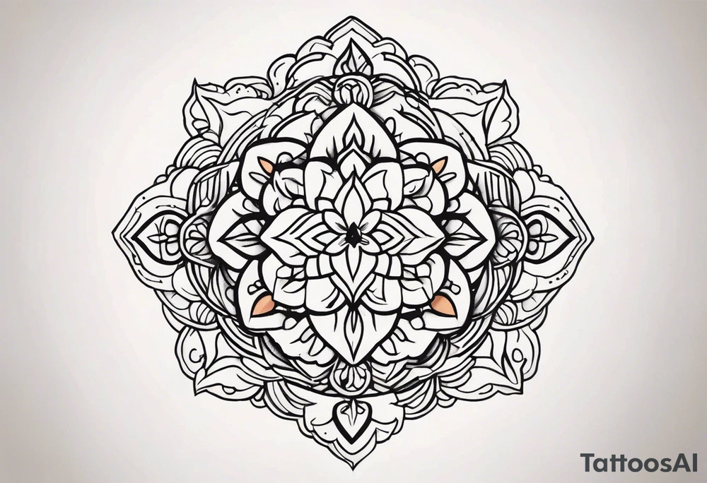 small minimalistic no border tattoo idea