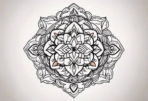 small minimalistic no border tattoo idea