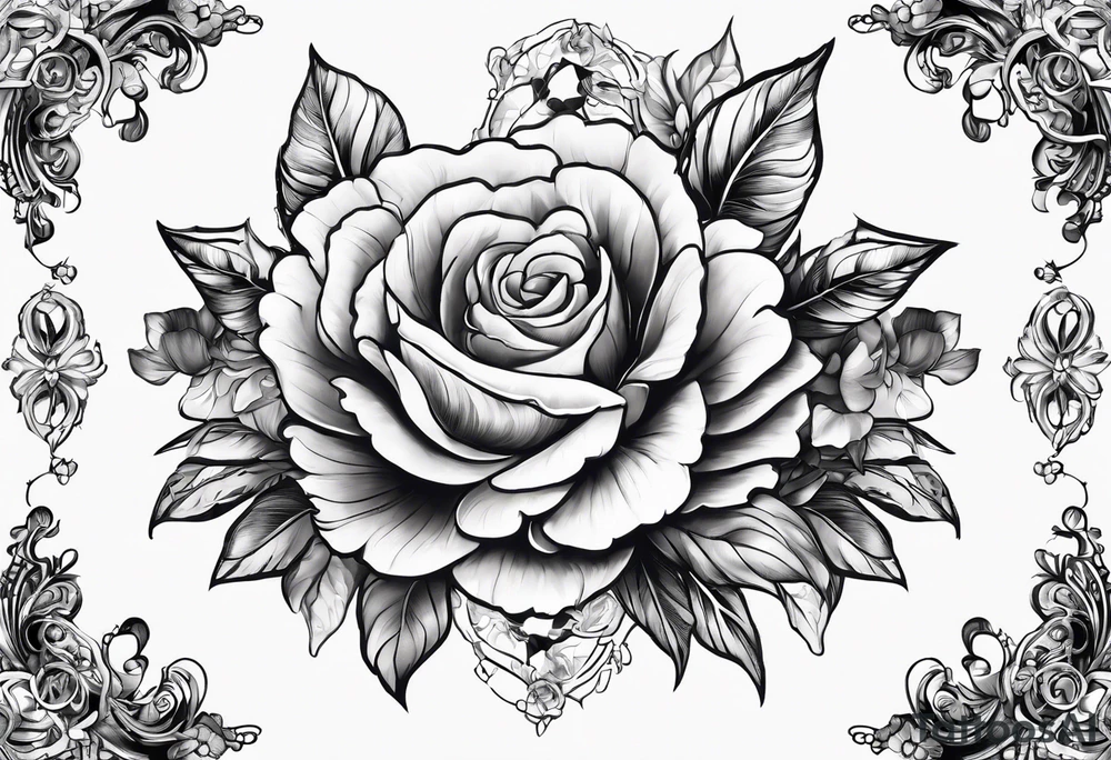 Chains around a flowers, broken due to the strength of the flowers determination to grow despite the efforts to be held back. tattoo idea