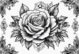 Chains around a flowers, broken due to the strength of the flowers determination to grow despite the efforts to be held back. tattoo idea