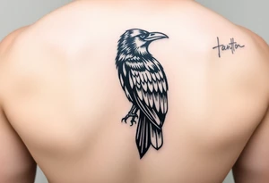 crow tribal tattoo idea