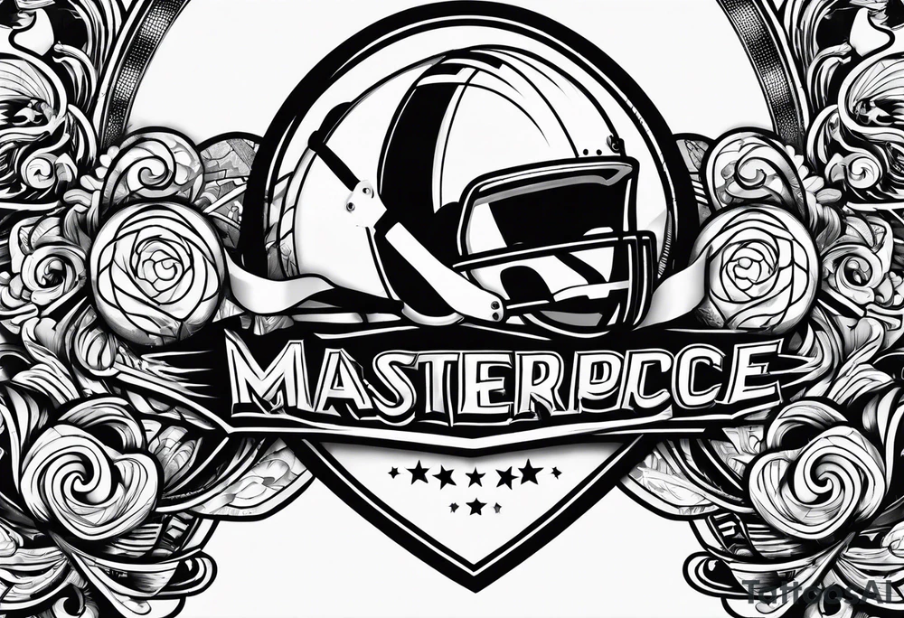 Football, microphone tattoo idea