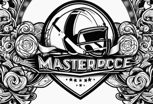 Football, microphone tattoo idea