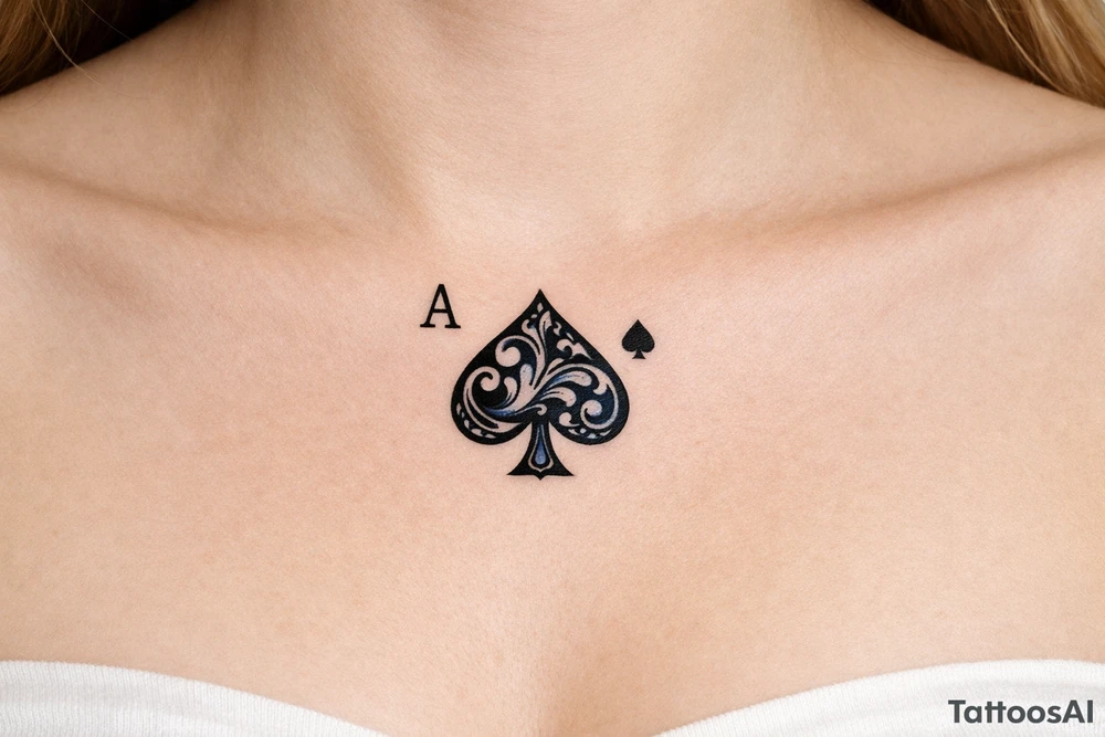 Ace of spades tattoo tattoo idea