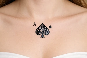 Ace of spades tattoo tattoo idea