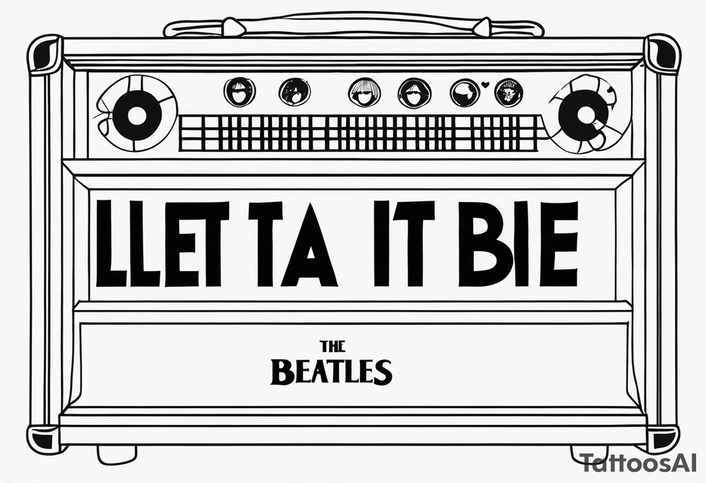 The Beatles song lyric “let it be”for my nana violet tattoo idea