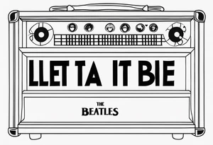 The Beatles song lyric “let it be”for my nana violet tattoo idea