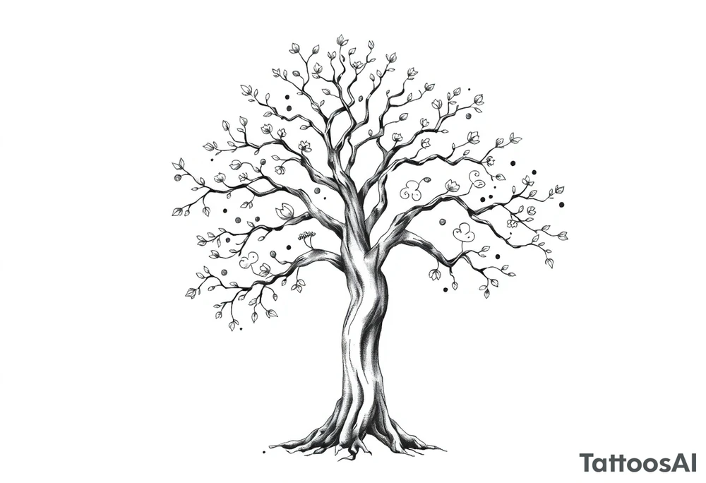 Family tree tattoo idea