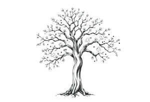 Family tree tattoo idea