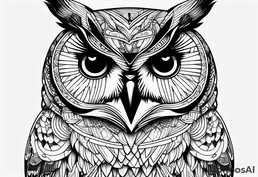 Owl shush tattoo idea