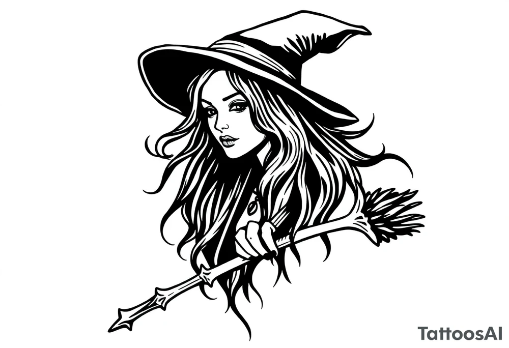 Witchy tattoo tattoo idea
