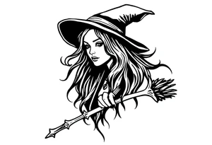 Witchy tattoo tattoo idea