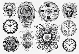 reloj de arena tattoo idea