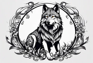 Limbo wolf for a male tattoo tattoo idea