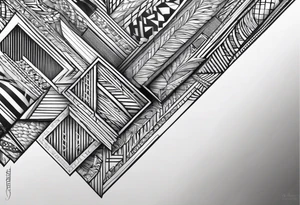 words spinabenz going diagonal tattoo idea