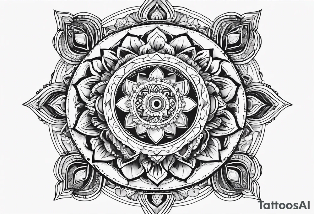 Chakra spiritual earthly tattoo idea