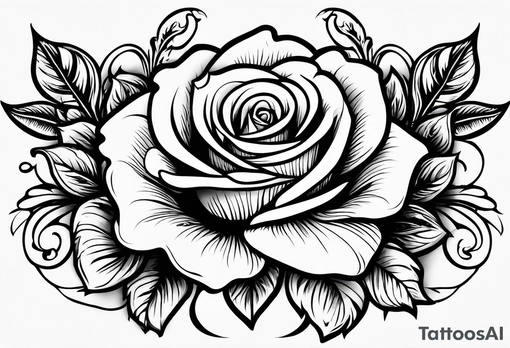 My moms name "Victoria" with roses surrounding it tattoo idea