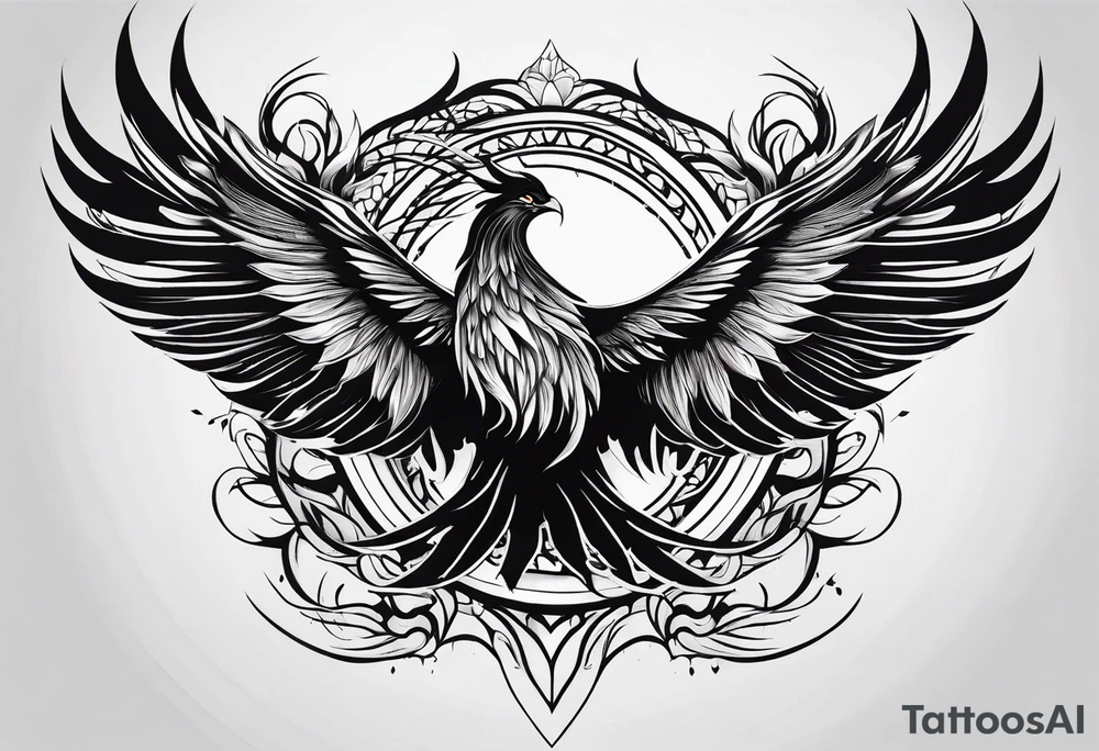 Phoenix rising tattoo idea
