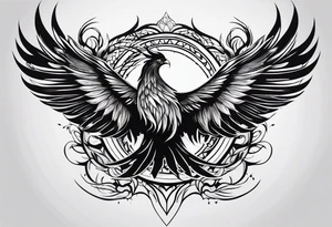 Phoenix rising tattoo idea
