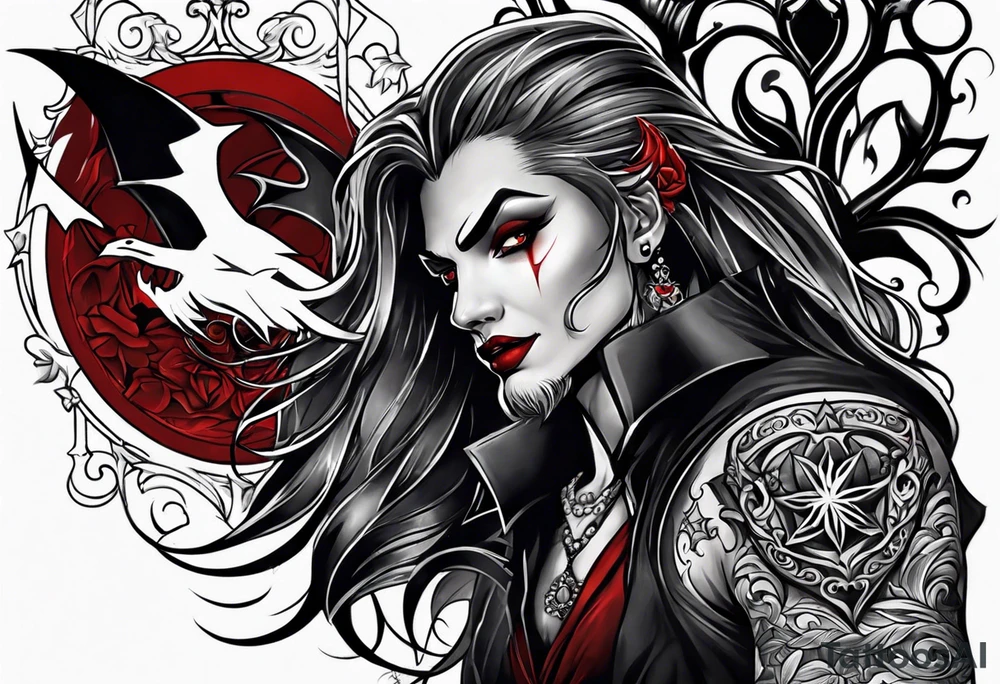 Vampire forearm tattoo design tattoo idea