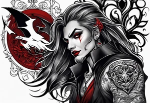 Vampire forearm tattoo design tattoo idea