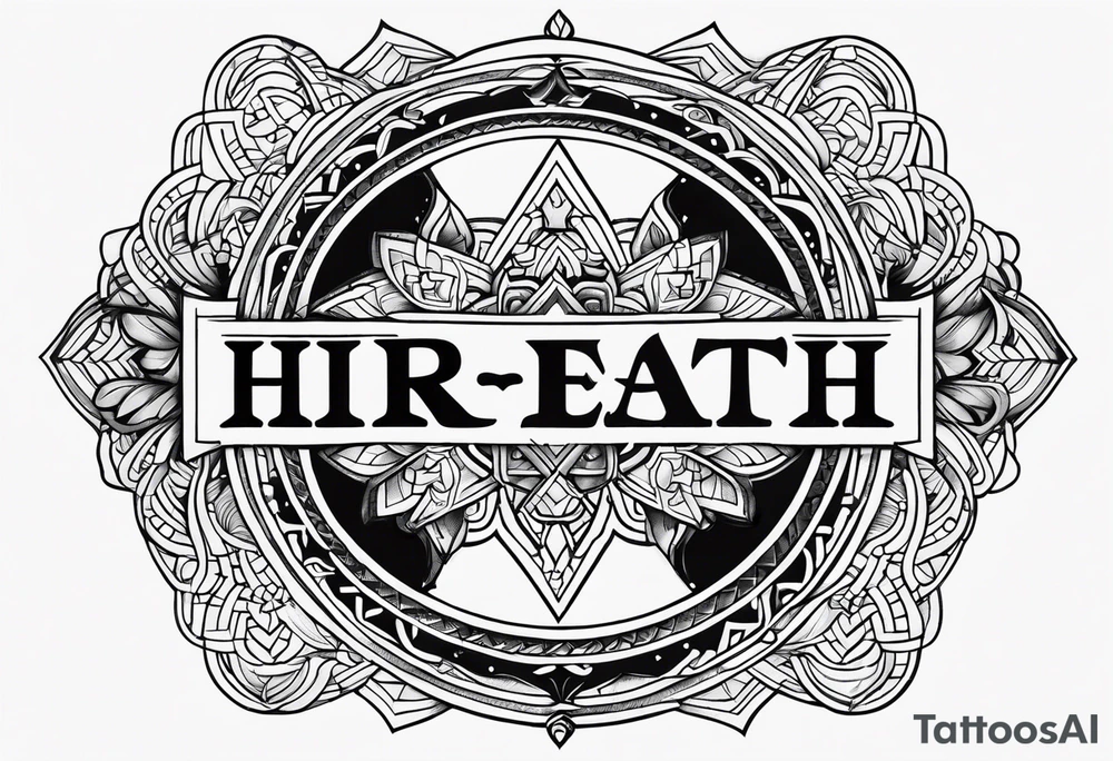 The word “hireath” tattoo idea