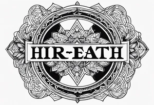 The word “hireath” tattoo idea
