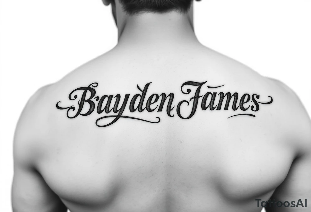 Brayden James name tattoo tattoo idea
