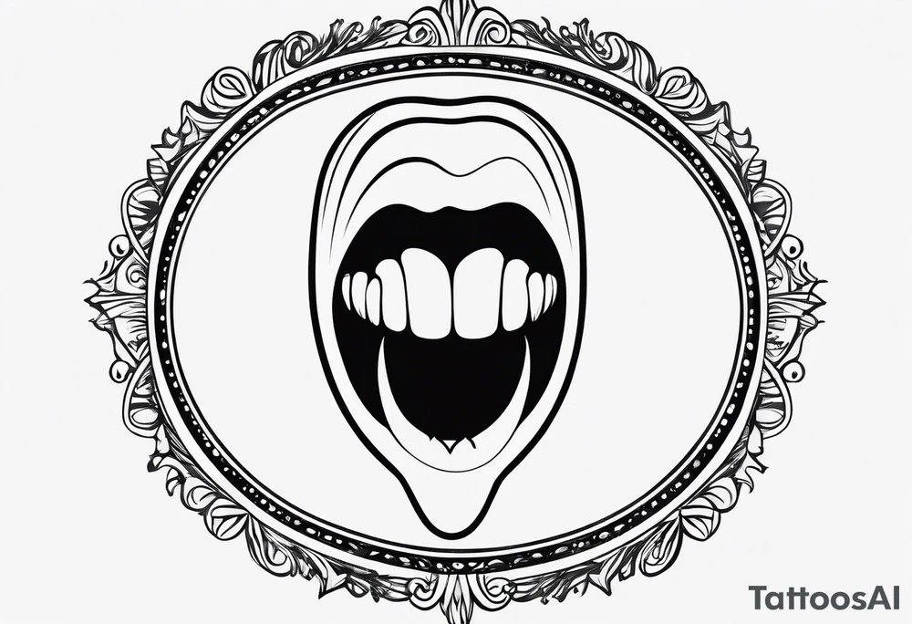 a simple outline of a tooth, seen from the front, white and shiny, logo-like tattoo idea