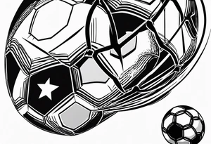 Football, microphone tattoo idea
