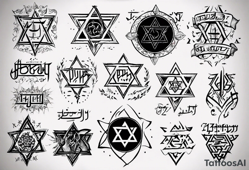 Hebrew written tattoo for arm tattoo idea