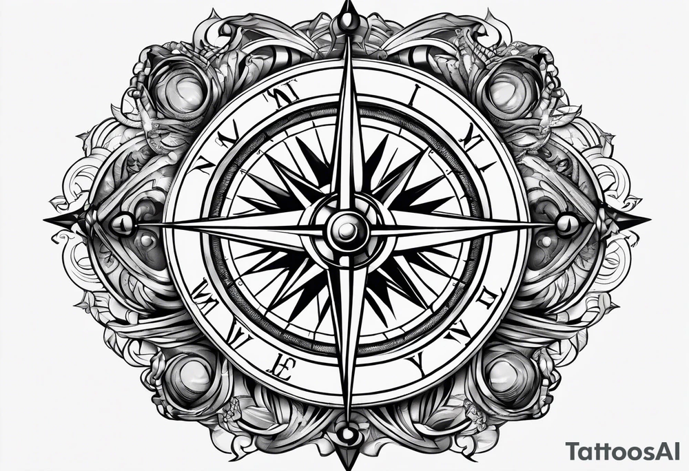 Compass tattoo idea
