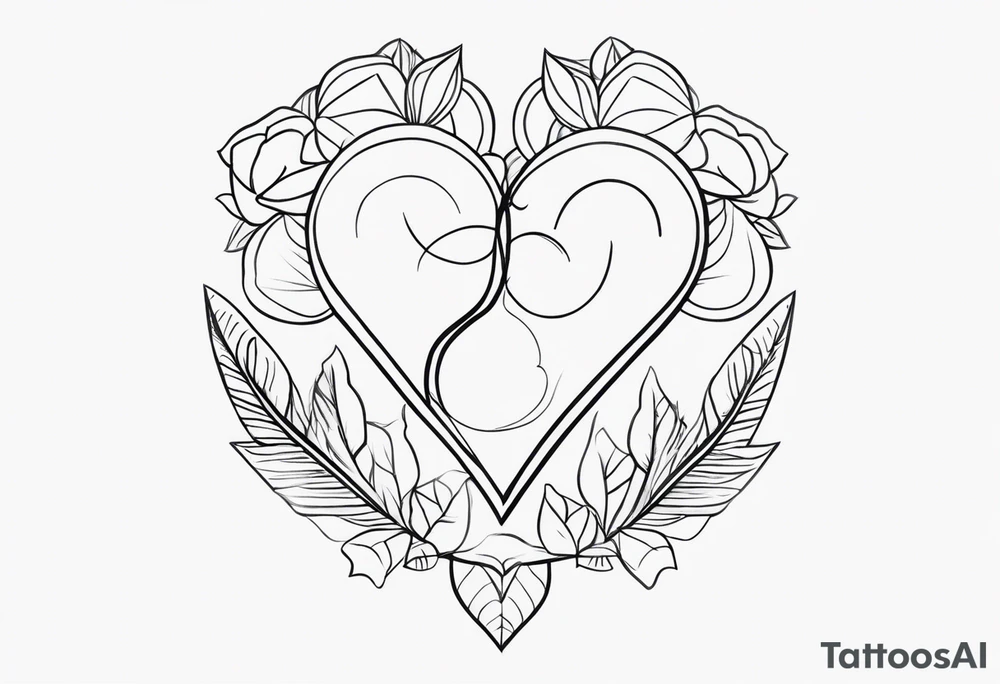 minimalist  tattoo for couples tattoo idea