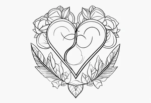minimalist  tattoo for couples tattoo idea