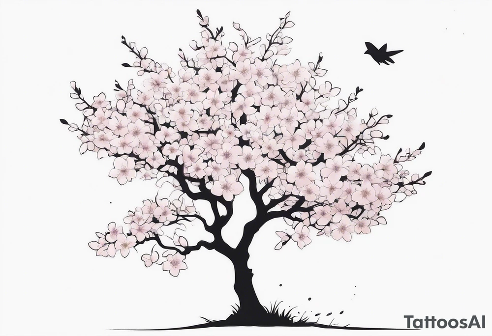 A cherry blossom tree using only white ink (no black) on a forearm tattoo idea A cherry blossom tree using only white ink (no black) on a forearm tattoo idea
