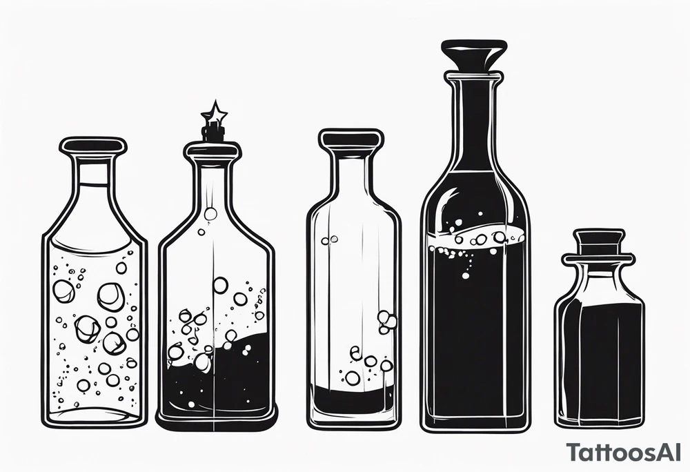 Potion Bottles tattoo idea