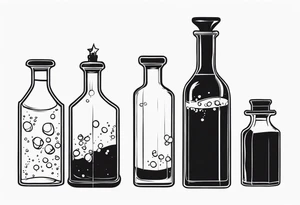 Potion Bottles tattoo idea