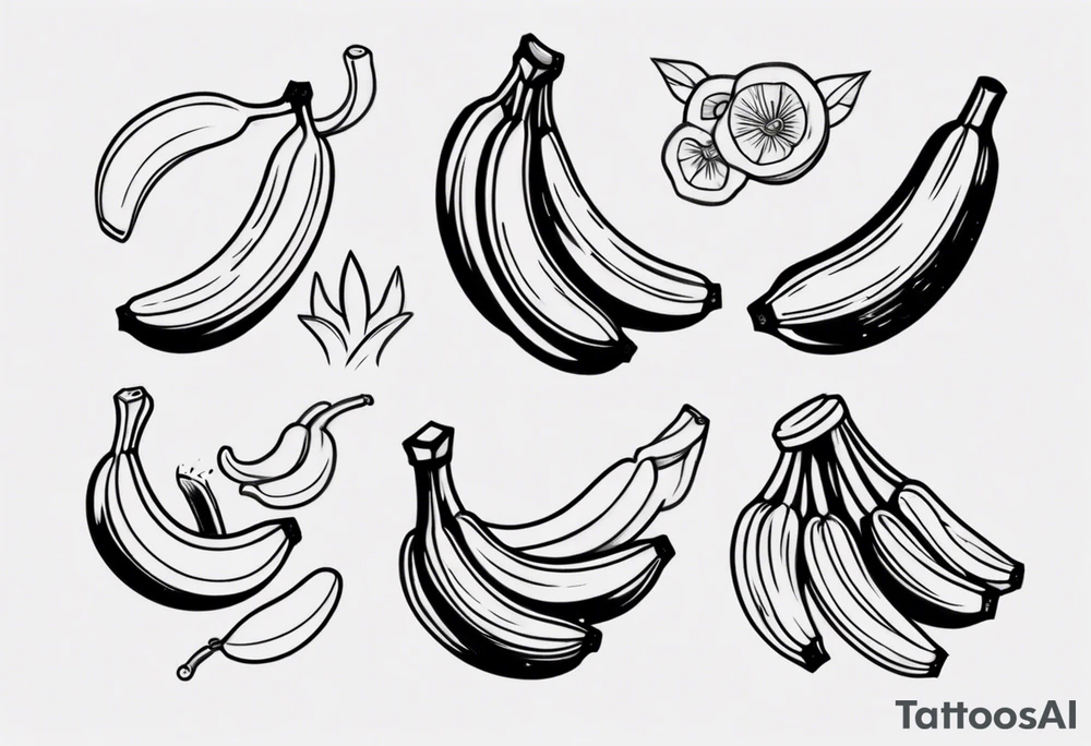 Banana tattoo idea
