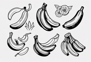 Banana tattoo idea