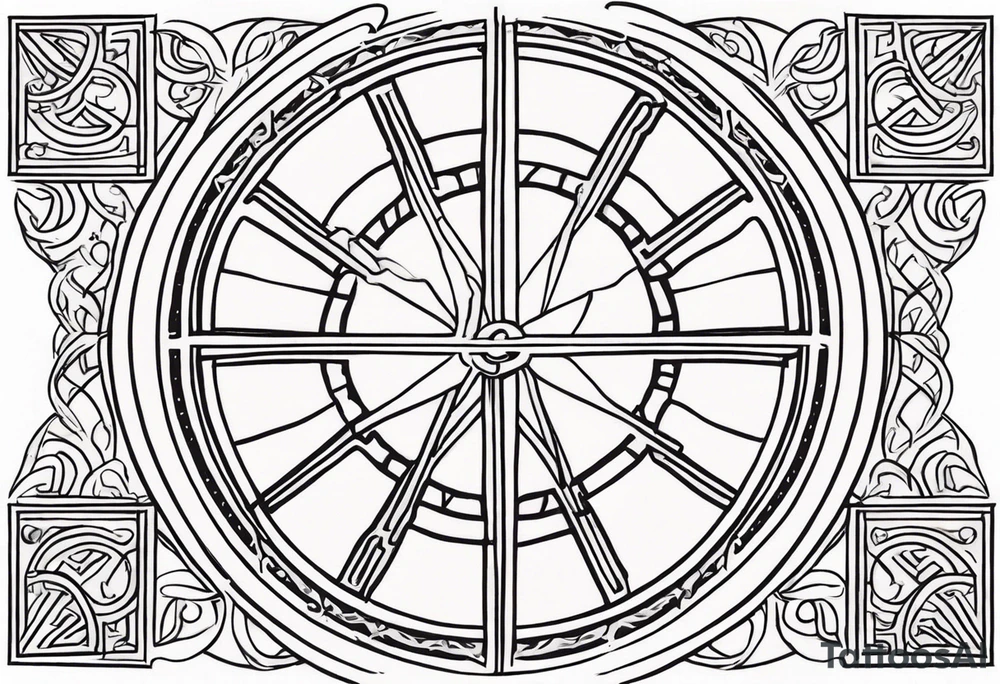 Hispanic/ Latin goddess, love, forgiveness, strength, peace, cancer sign , time, past, future tattoo idea