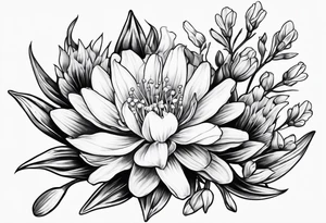 Indian paintbrush 
Snow drop flower
Carnation
Lily of the valley tattoo idea
