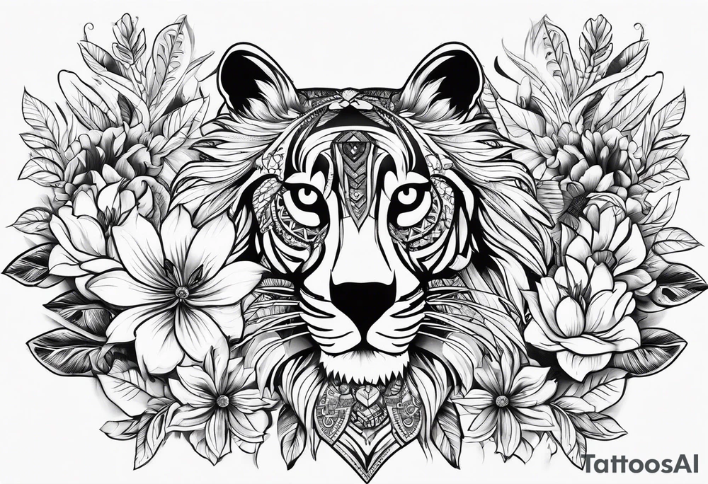 Kampala uganda animals flowers tattoo idea
