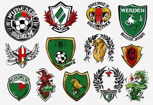 werder bremen fußball, tattoo idea