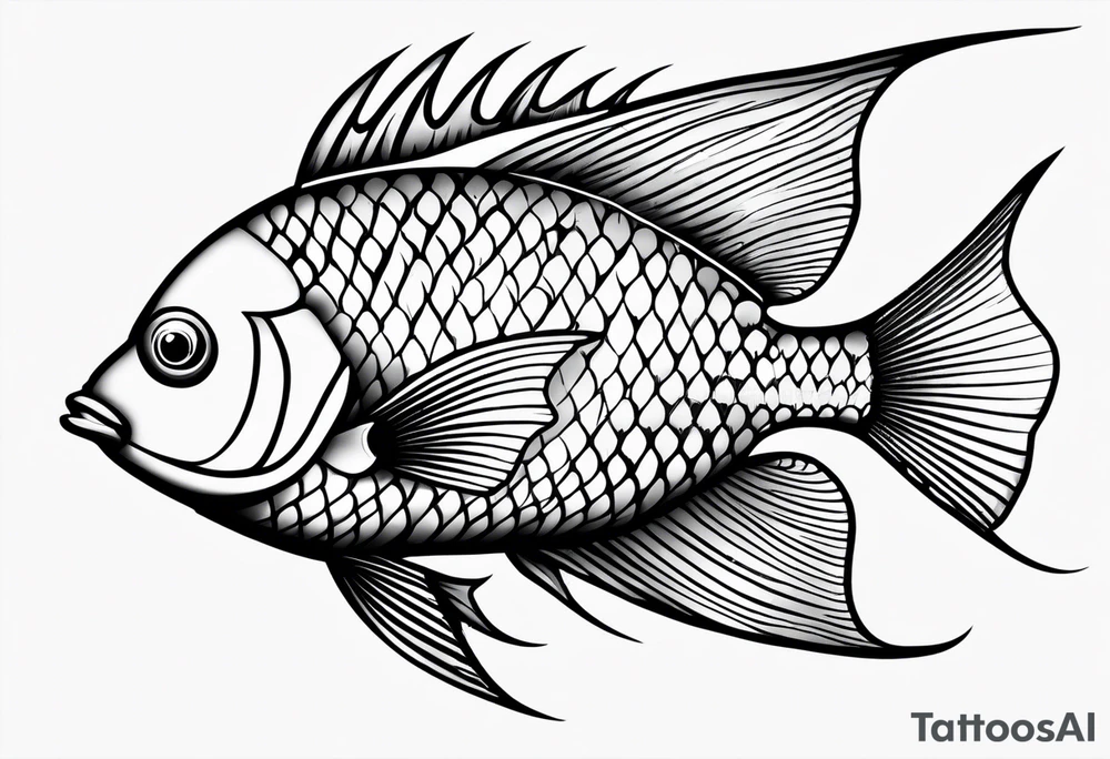 Angelfish tattoo idea